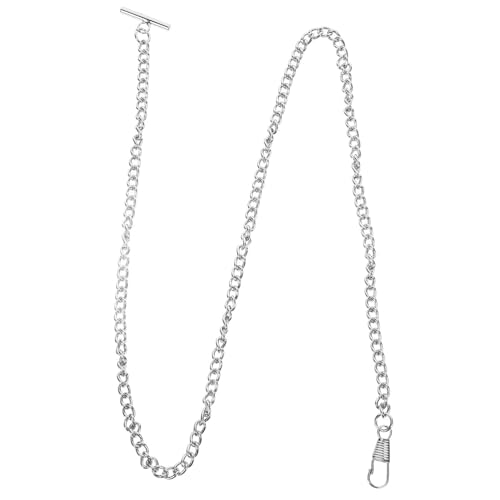 WESIEVYA Metall-taschenuhrkette Mit T-bar-Schnalle Vintage-Design Für Männer Und Frauen Als Uhrenhalter Taschenschmuck Und Schlüsselanhänger Geeignet von WESIEVYA