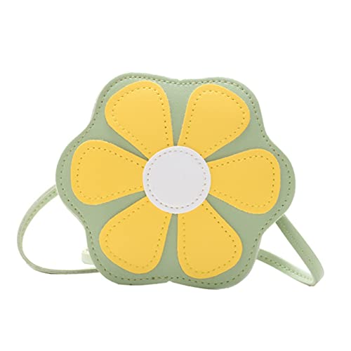 WESIEVYA Kreativtasche Für Junge Mädchen Unterwegs Blumenförmiges Design Kleine Kindertasche Mit Einzelschultergurt Outdoor-kindertasche Aus Pu-Material Ausreichend Stauraum Für Münzen Kart von WESIEVYA