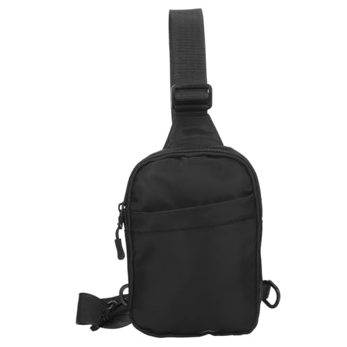 WESIEVYA Verstellbare Umhängetasche Herren aus Strapazierfähigem Oxford Wasserabweisende Crossbody Brusttasche Leichte Bauchtasche für Outdoor Reisen Wandern und Alltag von WESIEVYA
