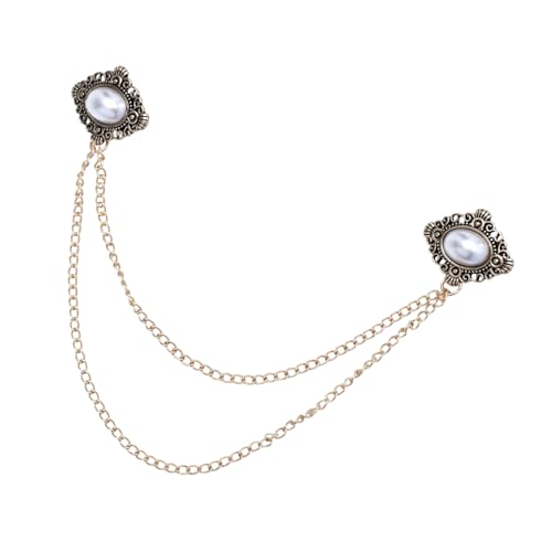 WESIEVYA Vintage Herren Brosche mit Kette Anstecknadel für Sakko und Hemdkragen Stilvoller Brustclip als Modisches Accessoire für Anzug und Festliche Anlässe WESIEVYA Vintage Herren Brosche mit Kette Anstecknadel für Sakko und Hemdkragen Stilvoller Brustclip als Modisches Accessoire für Anzug und Festliche Anlässe von WESIEVYA