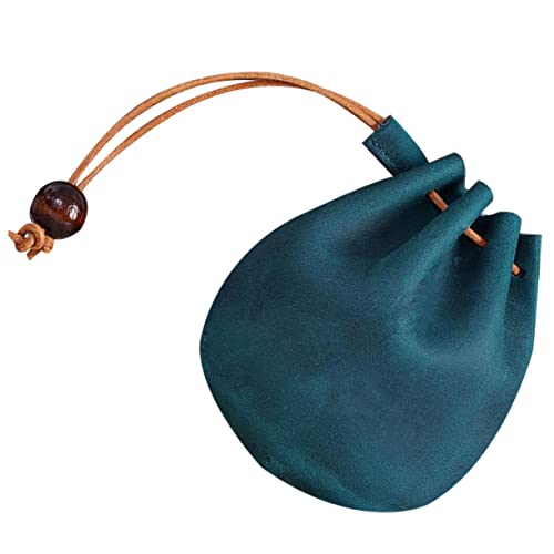 WESIEVYA Vintage Geldbörse Münztasche Für Damen Und Herren Kleiner Geldbörse Mit Reißverschluss Blau Multifunktionale Schlüssel Und Kleingeldbörse Für Alltag Und Reisen von WESIEVYA