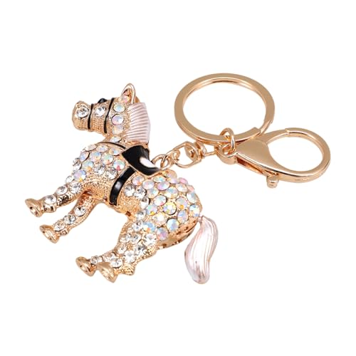 WESIEVYA Pferde Schlüsselanhänger Strass Eleganter Pferdemotiv Schlüsselring Für Pferdeliebhaber Und Frauen Langlebig Und Modisch Perfektes Zubehör Für Schlüssel Und Taschen von WESIEVYA