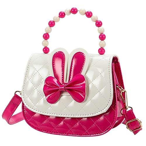 WESIEVYA Kinderhandtasche Mit Schleife Und Cartoon Umhängetasche Mit Hasenmotiv Für Kleine Mädchen von WESIEVYA