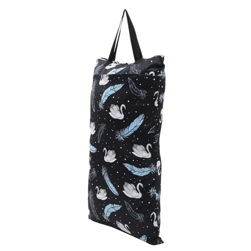 WESIEVYA wasserdichte Windeltasche mit Reißverschluss Multifunktionaler Aufbewahrungsbeutel für Stoffwindeln und Babykleidung Tragbarer Organizer für und Zuhause Wiederverwendbar Geräumig von WESIEVYA