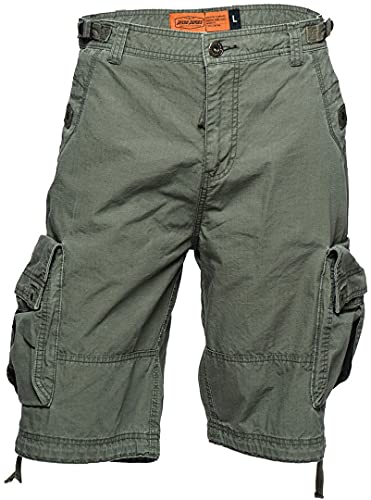 WEST COAST CHOPPERS Caine Ripstop Cargo Shorts (Green,M (EU 50)) von WEST COAST CHOPPERS