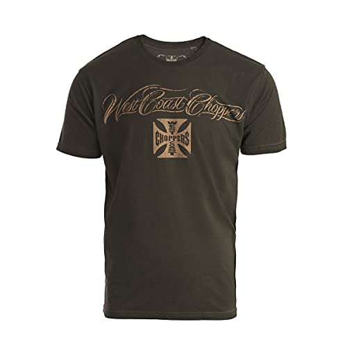 WEST COAST CHOPPERS Eagle Crest Männer T-Shirt anthrazit S von WEST COAST CHOPPERS