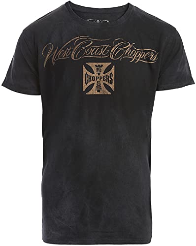 WEST COAST CHOPPERS Eagle Crest T-Shirt (Dark Blue,XL) von WEST COAST CHOPPERS