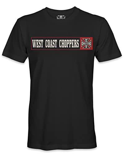WEST COAST CHOPPERS Herren T-Shirt Banner, Farbe:Black, Größe:L von WEST COAST CHOPPERS