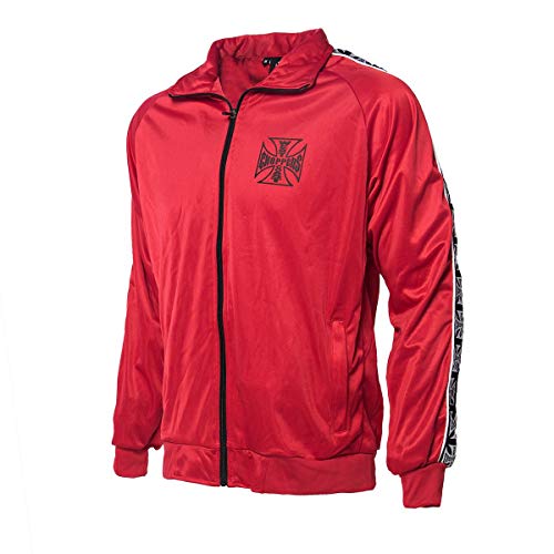 WEST COAST CHOPPERS Herren Trainingsjacke OG Red, Farbe:red, Größe:2XL von WEST COAST CHOPPERS