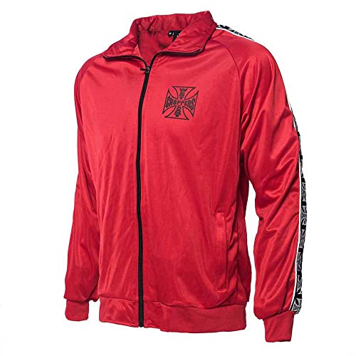 WEST COAST CHOPPERS Herren Trainingsjacke OG Red, Größe:L, Farbe:red von WEST COAST CHOPPERS