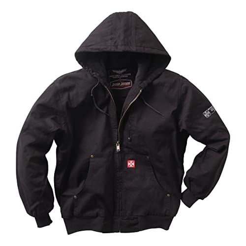 WEST COAST CHOPPERS Herren Übergangsjacke Heavy Duty Canvas Work, Farbe:Black, Größe:2XL von WEST COAST CHOPPERS