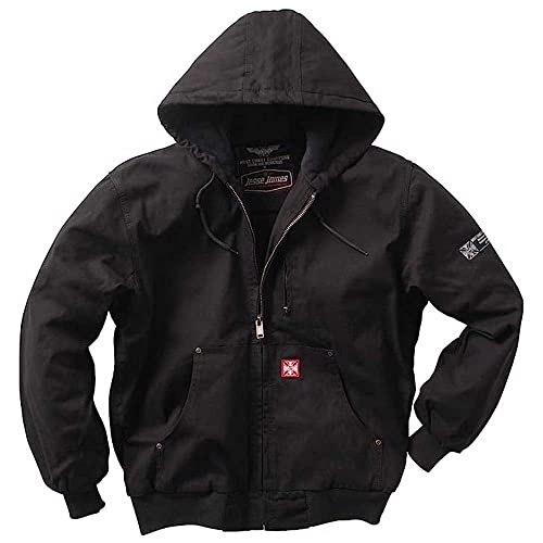 WEST COAST CHOPPERS Herren Übergangsjacke Heavy Duty Canvas Work, Farbe:Black, Größe:L von WEST COAST CHOPPERS