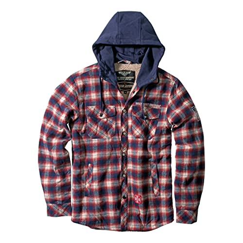 WEST COAST CHOPPERS Herren Übergangsjacke Sherpa Lined, Farbe:Navy/red, Größe:2XL von WEST COAST CHOPPERS