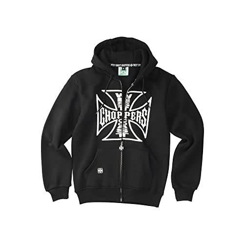 WEST COAST CHOPPERS Herren Zip Hoodie OG Logo, Farbe:Black, Größe:M von WEST COAST CHOPPERS