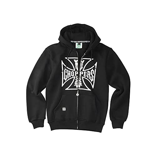 WEST COAST CHOPPERS Herren Zip Hoodie OG Logo, Farbe:Black, Größe:XL von WEST COAST CHOPPERS