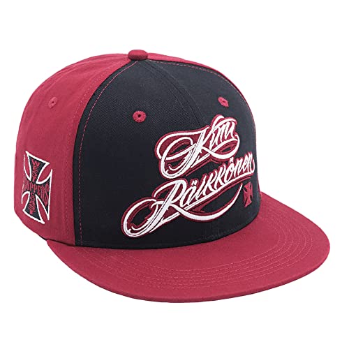 WEST COAST CHOPPERS Kimi Cross Logo Snapback Flatbill Hat red/Black von WEST COAST CHOPPERS