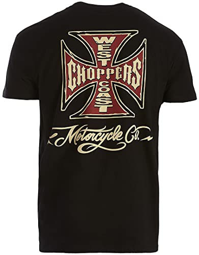 WEST COAST CHOPPERS Motorcycle Co. T-Shirt (Black,XXL) von WEST COAST CHOPPERS