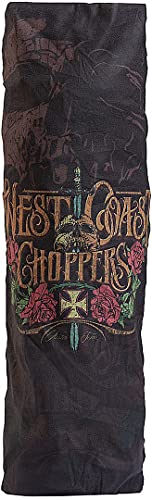 WEST COAST CHOPPERS Skull Dagger Multifunktionstuch (Black,One Size) von WEST COAST CHOPPERS