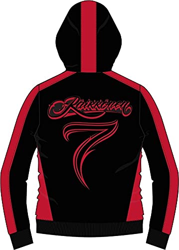 WEST COAST CHOPPERS WCC Hoodie Kimi Raikkönen Script Logo Black/Red-M von WEST COAST CHOPPERS