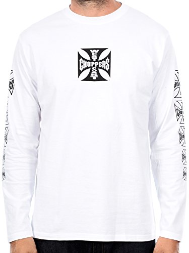 WEST COAST CHOPPERS Langarm T-Shirt Og Cross Weiß (XX-Large, Weiß) von WEST COAST CHOPPERS