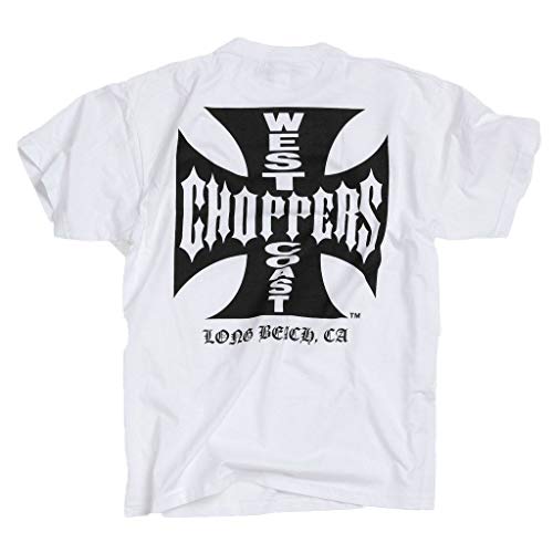 WEST COAST CHOPPERS WCC T-Shirt Iron Cross Weiss-M von WEST COAST CHOPPERS