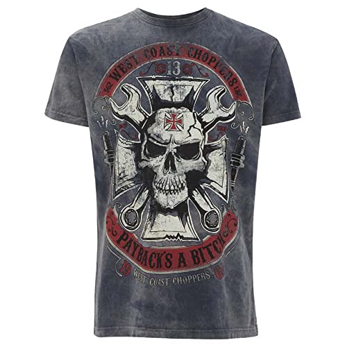 WEST COAST CHOPPERS WCC T-Shirt Mechanic Blue-L von WEST COAST CHOPPERS