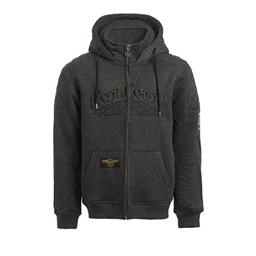 WEST COAST CHOPPERS por Vida Zip Hoody Grey XXL von WEST COAST CHOPPERS