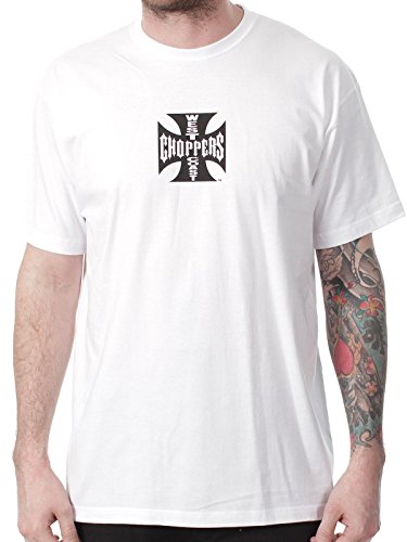 West Coast Choppers Iron Cross T-Shirt weiß L von WEST COAST CHOPPERS