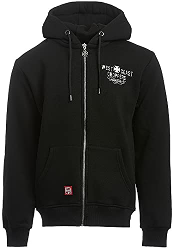 WEST COAST CHOPPERS Motorcycle Co. Zip Hoody Männer Kapuzenjacke schwarz M von WEST COAST CHOPPERS