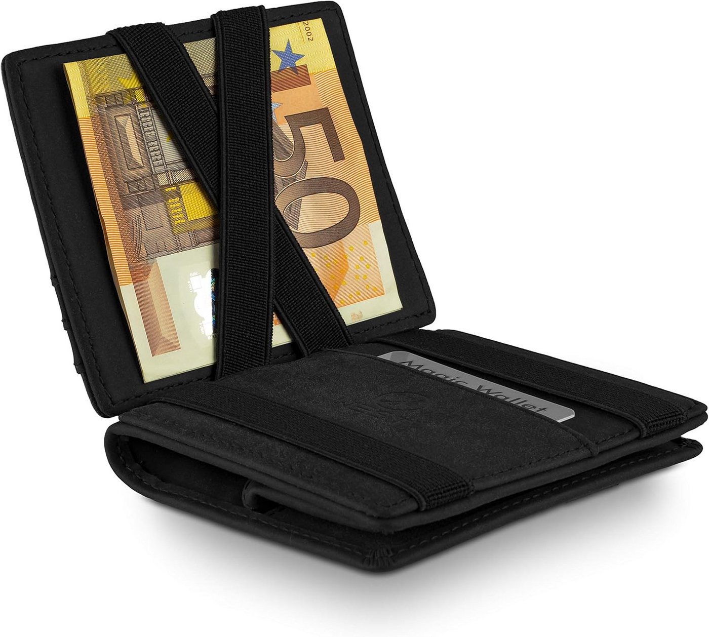 WEST Geldbörse - Magic Wallet (Klassiker) mit großem Münzfach - inklusive Geschenkbox (Geldbeutel mit Münzfach - Der perfekte Begleiter für unterwegs, - RFID Datenschutz) von WEST