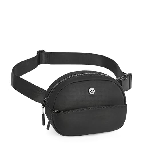 WESTBRONCO Bauchtaschen für Damen und Herren, Gürteltasche, Schwarz von WESTBRONCO