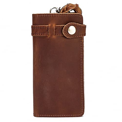 WESTCH 1 Stück Herren-Geldbörse, Lange Anti-Diebstahl-Clutch, Retro-Geldbörse, Business-Geldbörse, Herrentasche (Farbe: A, Größe: 18 x 2 x 9 cm) von WESTCH