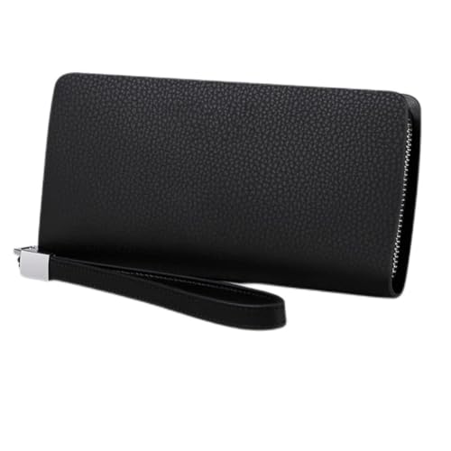 WESTCH Geldbörse mit langem Reißverschluss, Clutch, Kartentasche, große Kapazität, Handtasche, Herren-Stil von WESTCH