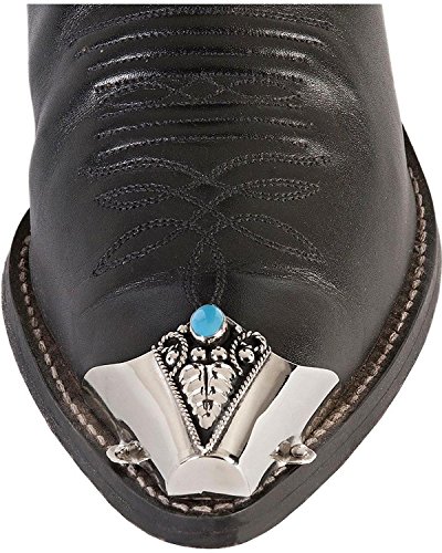 WESTERN EXPRESS Stiefelspitzen für Cowboystiefel aus Metall verziert mit türkisem Stein - Schmuckanhänger - Charm von WESTERN EXPRESS