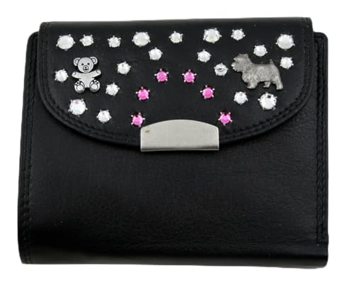 WESTERN-SPEICHER Geld Börse Portemonnaie Leder Strass Elements Bea 170 von WESTERN-SPEICHER