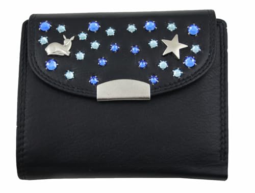 WESTERN-SPEICHER Geld Börse Portemonnaie Leder Strass Elements Bea 171 von WESTERN-SPEICHER