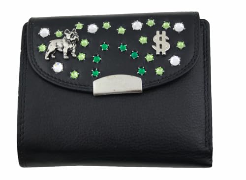 WESTERN-SPEICHER Geld Börse Portemonnaie Leder Strass Elements Bea 173 von WESTERN-SPEICHER