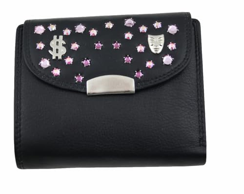 WESTERN-SPEICHER Geld Börse Portemonnaie Leder Strass Elements Bea 178 von WESTERN-SPEICHER