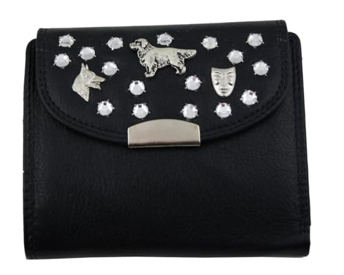 WESTERN-SPEICHER Geld Börse Portemonnaie Leder Strass Elements Bea 70 von WESTERN-SPEICHER