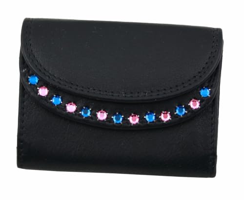 WESTERN-SPEICHER Geldbörse Portemonnaie Leder Strass Elements BM 130 von WESTERN-SPEICHER