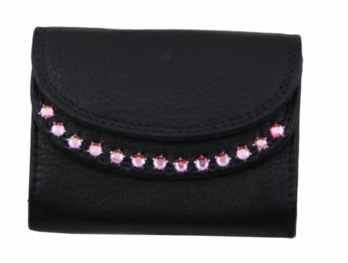 WESTERN-SPEICHER Geldbörse Portemonnaie Leder Strass Elements BM 132 von WESTERN-SPEICHER