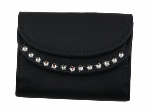 WESTERN-SPEICHER Geldbörse Portemonnaie Leder Strass Elements BM 134 von WESTERN-SPEICHER