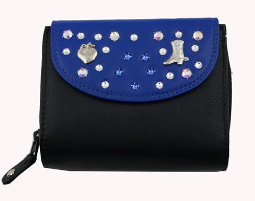 WESTERN-SPEICHER Geldbörse Portemonnaie Leder Strass Kristall Elements Klara 21B WESTERN-SPEICHER Geldbörse Portemonnaie Leder Strass Kristall Elements Klara 21B von WESTERN-SPEICHER