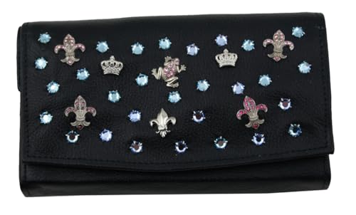 WESTERN-SPEICHER Große Geld Börse Portemonnaie Leder Strass Elements Lilli 216 von WESTERN-SPEICHER