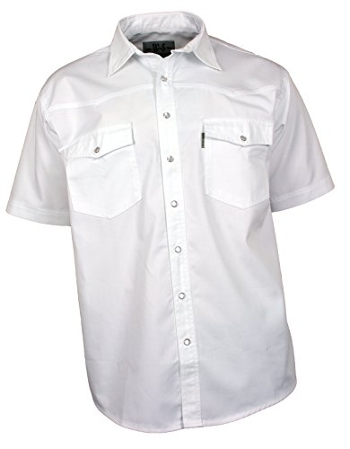 WESTERN-SPEICHER Jeanshemd Kurzarm Baumwolle weiß, Größe 4XL von WESTERN-SPEICHER