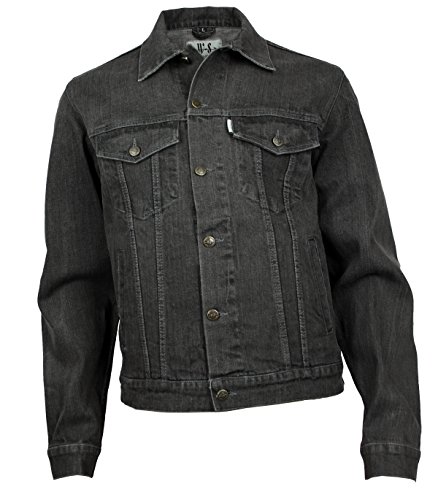 WESTERN-SPEICHER Jeansjacke Denim Herren Jacke Baumwolle Grau Größe S von WESTERN-SPEICHER