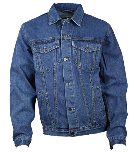 WESTERN-SPEICHER Jeansjacke Denim Herren Jacke Baumwolle blau Größe XXL von WESTERN-SPEICHER