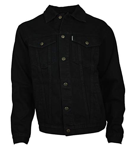 WESTERN-SPEICHER Jeansjacke Denim Herren Jacke Baumwolle schwarz Größe M von WESTERN-SPEICHER