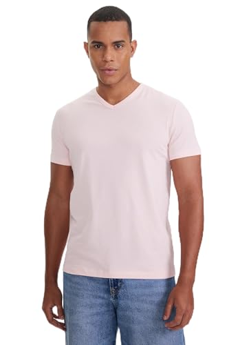 Herren Baumwolle T-Shirt Basic Light Pink (Gr. L) von WESTMARK LONDON