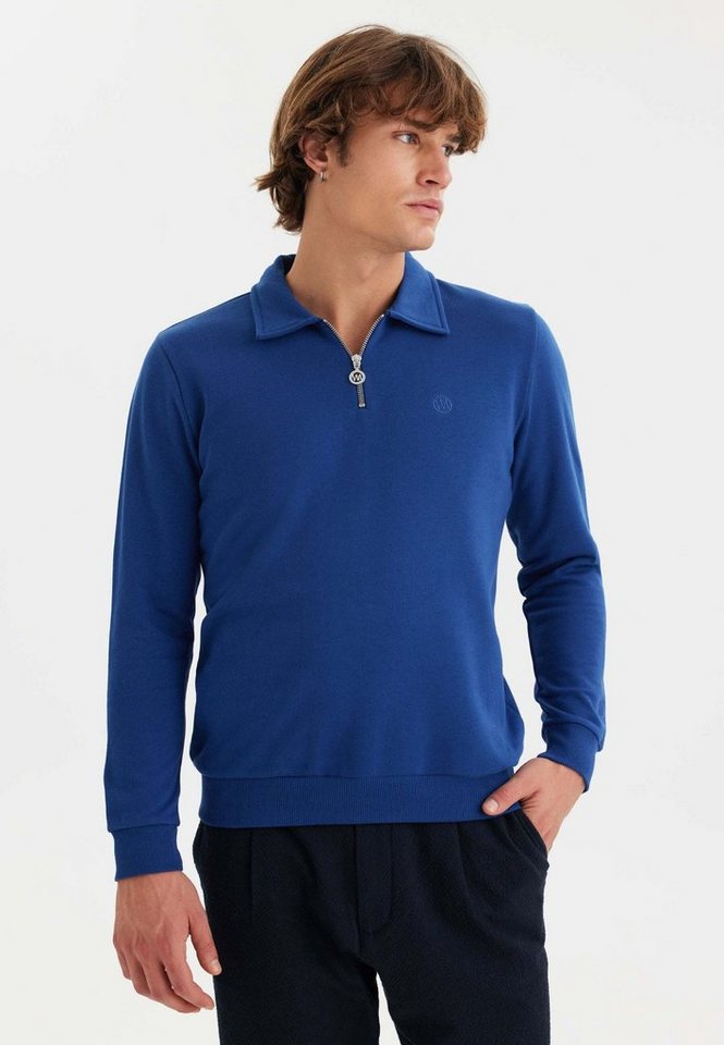 WESTMARK LONDON Polokragenpullover CORE ZIPPED POLO SWEAT (1-tlg) von WESTMARK LONDON